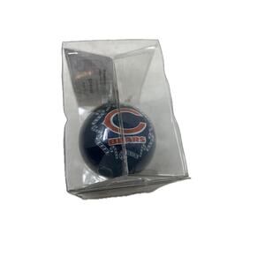 NFL Chicago Bears Glass Christmas Tree Ornament New With Tags/Box